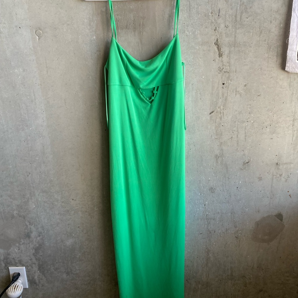 Zara long green dress